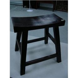 CHOICE on 2 Chinese stools- brown, 19 1/2" H, 17 3/4" W, 8 1/2" D (8888)