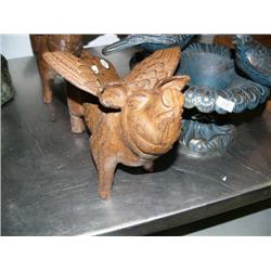 CHOICE on 2 cast iron flying pigs (500)