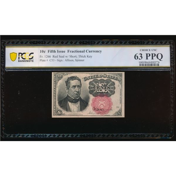 10 Cent Fifth Issue Fractional PCGS 63PPQ