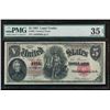 Image 1 : 1907 $5 Legal Tender Note PMG 35EPQ