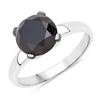 Image 2 : 14KT White Gold 3.00ctw Black Diamond Ring