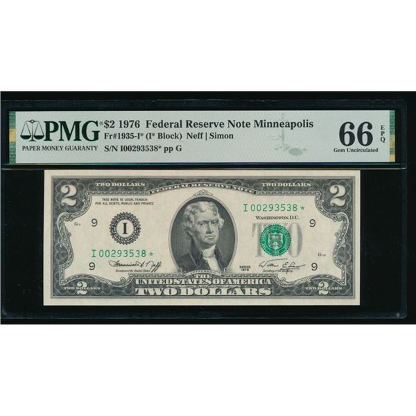1976 $2 STAR Minneapolis FRN PMG 66EPQ