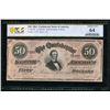 1864 $50 T-66 Confederate PCGS 64