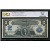 Image 1 : 1899 $2 Mini Porthole Silver Certificate PCGS 30