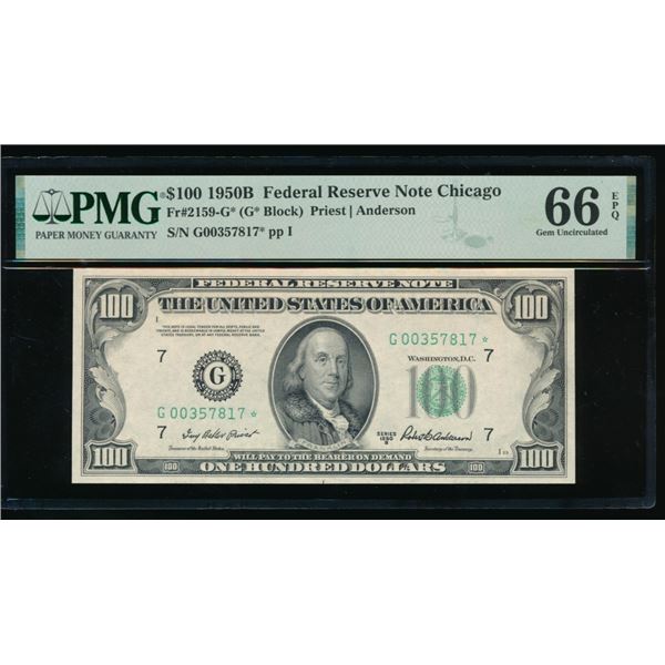 1950B $100 Chicago FRN PMG 66EPQ