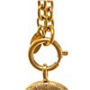 Image 6 : Chanel Gold Metal Vintage CC Round Pendant Necklace