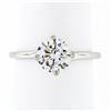 Image 2 : Jabel 18k White Gold GIA 1.02 ctw E SI2 Round Diamond Solitaire Engagement Ring