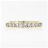 Image 4 : Classic 14k Gold 1.0 ctw 23 Channel Set Round Diamond Stackable Wedding Band Rin
