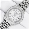 Image 2 : Rolex Ladies Quickset White Arabic Diamond Datjust Wristwatch 26MM