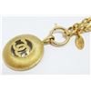 Image 7 : Chanel Gold-tone Metal CC Logo Cutout Sunburst Pendant Necklace