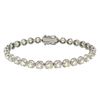 Image 1 : 7.58 ctw Diamond Tennis Bracelet - 14KT White Gold