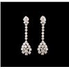 Image 1 : 14KT White Gold 2.61 ctw Diamond Earrings