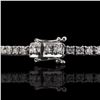 Image 3 : 5.62 ctw Diamond 14K White Gold Tennis Bracelet