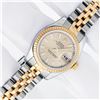 Image 2 : Rolex Sapphire Quickset 2T Champagne Index Datejust Wristwatch 26MM
