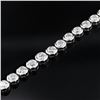 Image 3 : 20.49 ctw Diamond 18K White Gold Tennis Necklace