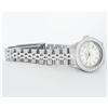 Image 3 : Rolex Ladies Stainless Steel Silver Index Diamond Bezel 26MM Wristwatch
