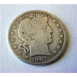 U S 1907 Half Dollar