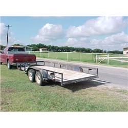 Flatbed Bumper Pulled Trailer