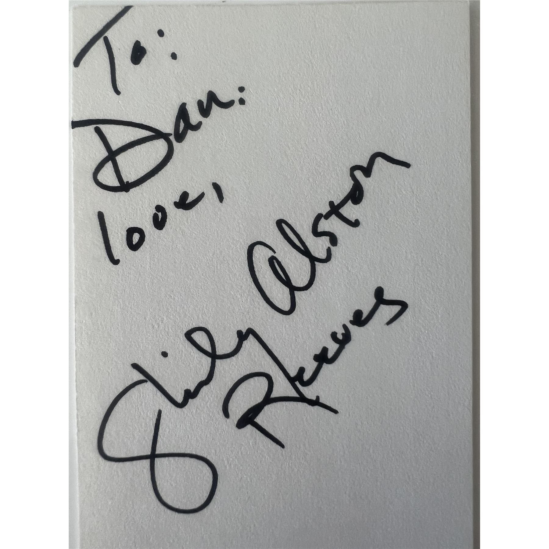 Shirley Alston Reeves original signature