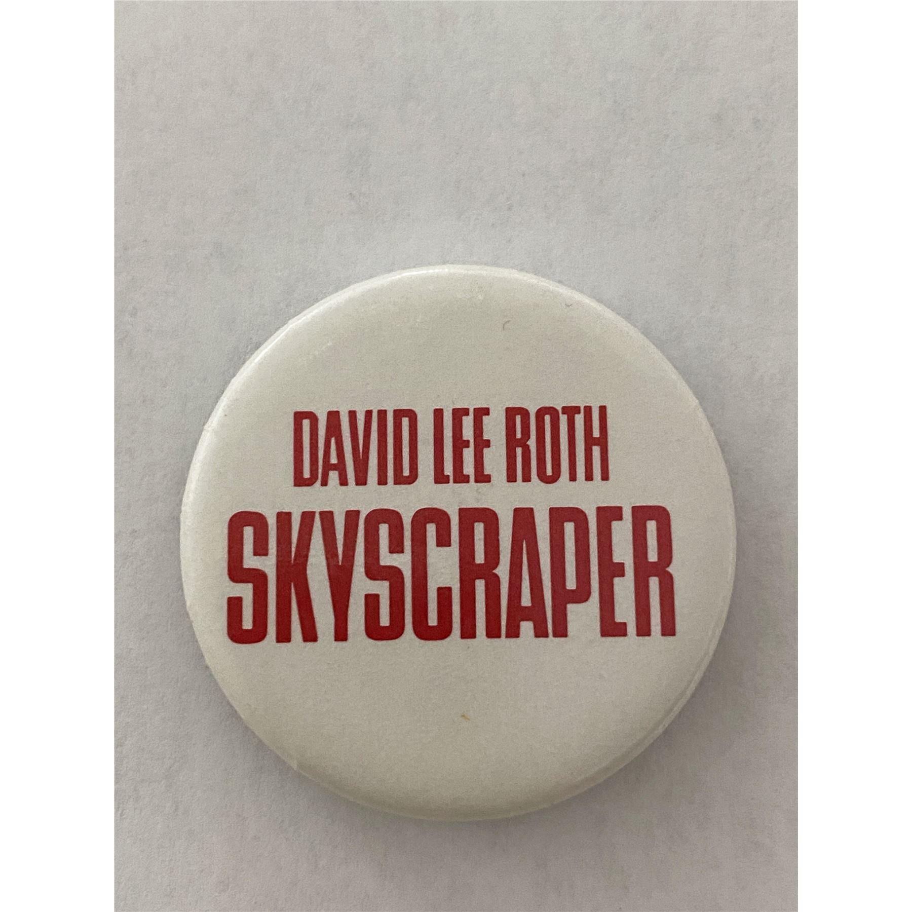 David Lee Roth Skyscraper vintage pin