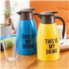 Image 2 : 2000ml Colorful Thermos Water Bottle