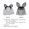 Image 2 : Ladies Bunny Head Headband Black Lace Mask