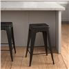 Image 2 : New Amazon Basics Metal Bar Stools - 24-Inch, Set of 4