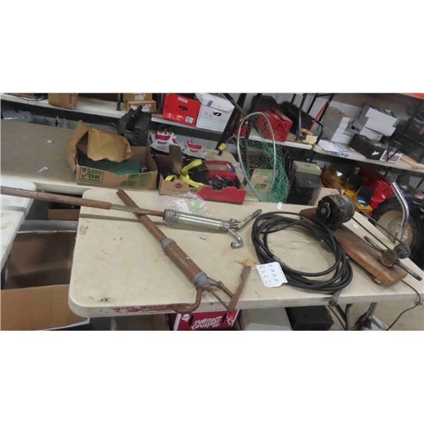Electric Motor / Water Pump, 2 Barrel Pumps, Pressure Washer Hose
