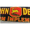 Image 3 : John Deere Metal Embossed Sign- Modern 13" x 42"