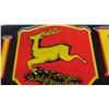 Image 4 : John Deere Metal Embossed Sign- Modern 13" x 42"