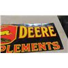 Image 5 : John Deere Metal Embossed Sign- Modern 13" x 42"