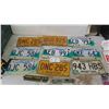 Image 1 : 9 License Plates + 2 Tags - (1) '57 Tag Smaller for Motorcycle / Trailer??