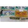 Image 3 : 9 License Plates + 2 Tags - (1) '57 Tag Smaller for Motorcycle / Trailer??
