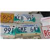 Image 4 : 9 License Plates + 2 Tags - (1) '57 Tag Smaller for Motorcycle / Trailer??