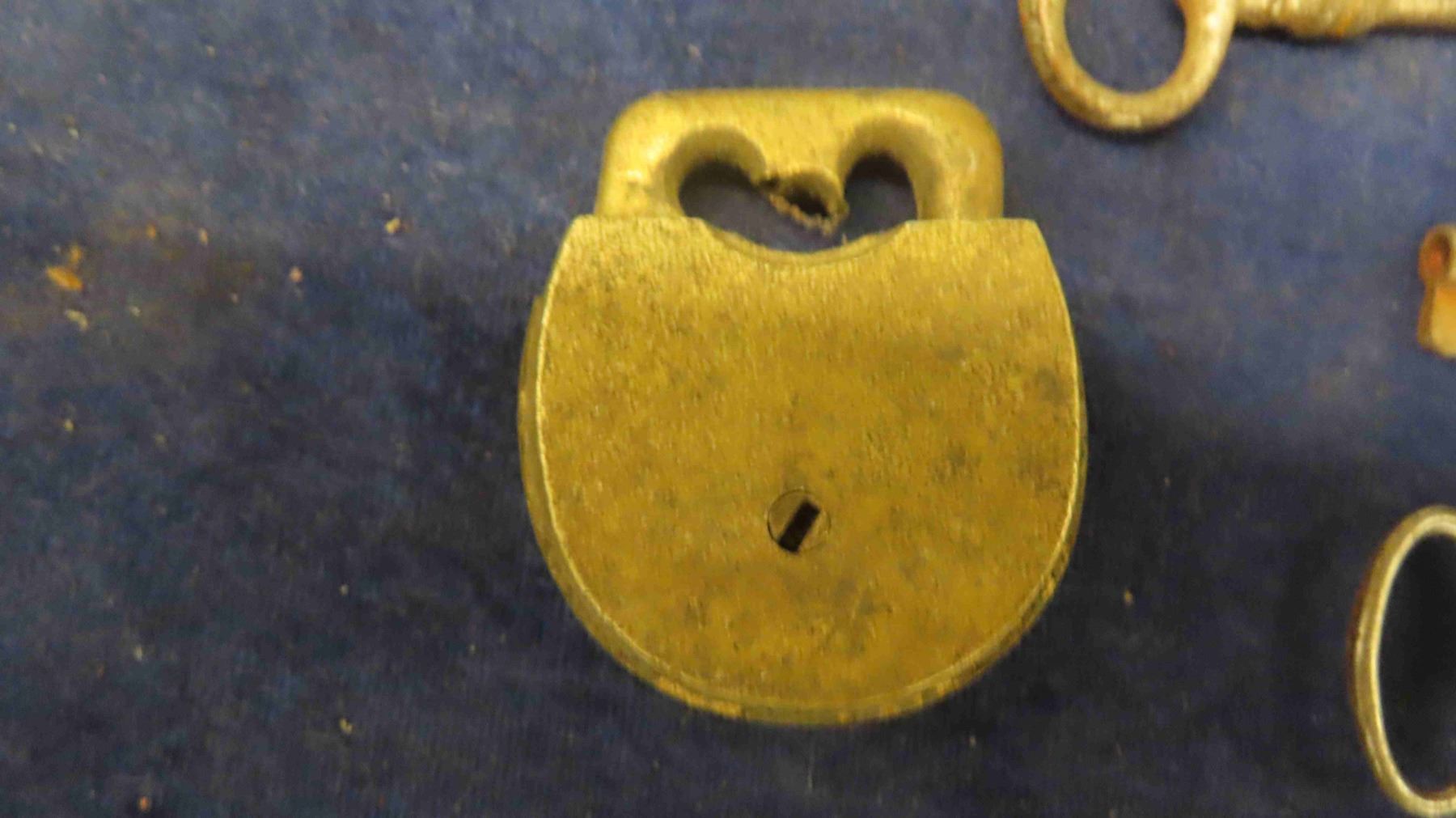Brass Vintage Padlock & Skeleton Keys McSherry Auction Service Ltd.