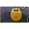 Image 3 : Brass Vintage Padlock & Skeleton Keys