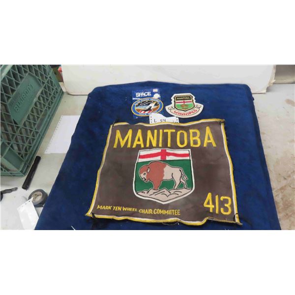 Manitoba Wheelchair Patch 10" x13", Winnipeg Patch, Allen Fisher Special Patch