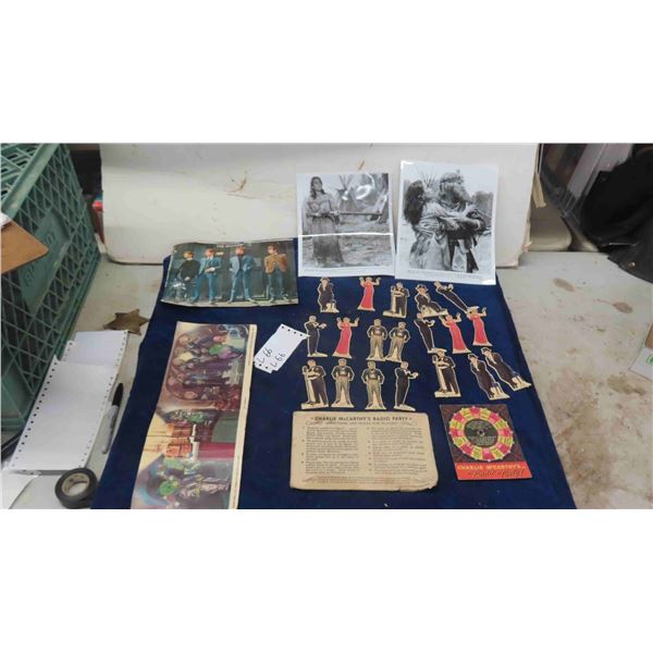 Charlie McCarth Radio Party, 2 Movie Photos, Picture of Beatles, plus more