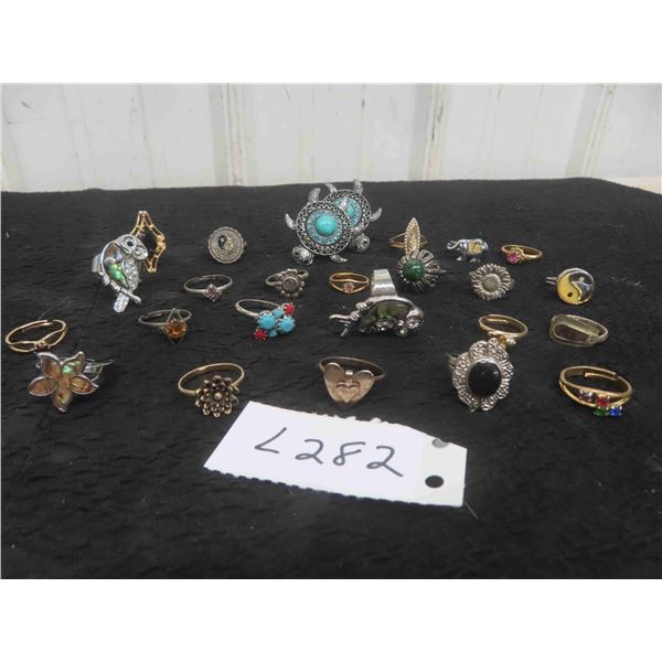 (25) Fashion Adjustable Rings