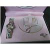 Image 2 : Ladies Watch with Matching Necklace + Ring