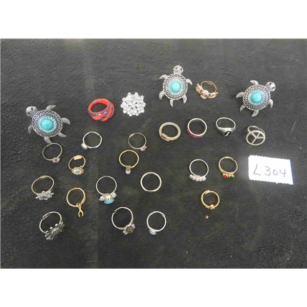 (24) Adjustable Fashion Rings