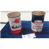 Image 1 : 2 Quart Cans Full of Product; Esso Extra & Mobil Oil
