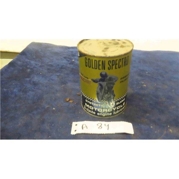 Golden Spectro Motorcycle Oil Tin