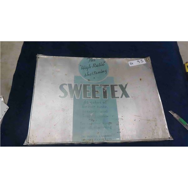 SweetEx Shortening Metal Sign 13" x 17" 