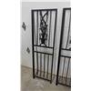 Image 2 : 2 Shepards Hook Plant Holders & Metal Trellis Pieces 19" x 62"