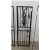 Image 3 : 2 Shepards Hook Plant Holders & Metal Trellis Pieces 19" x 62"