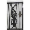 Image 6 : 2 Shepards Hook Plant Holders & Metal Trellis Pieces 19" x 62"
