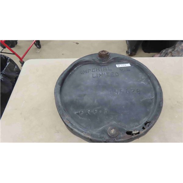 Imperial Oil Barrel Topper Metal Sign 22"