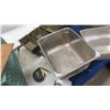 Image 2 : 4 Stainless Steel Tubs & 5 Baking / Loaf Pans