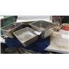 Image 4 : 4 Stainless Steel Tubs & 5 Baking / Loaf Pans